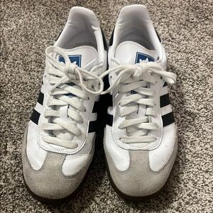 Adidas Samba White and Black Sneakers